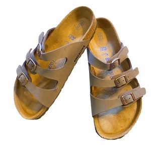 Firm Price-Birkenstock Florida Birko-Flor Nubuck size 39 color Mocha